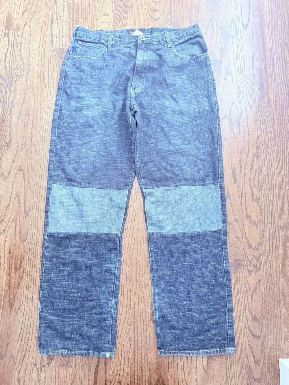 Vintage Y2K Sean John Patchwork Men's Denim Jeans, Size 38